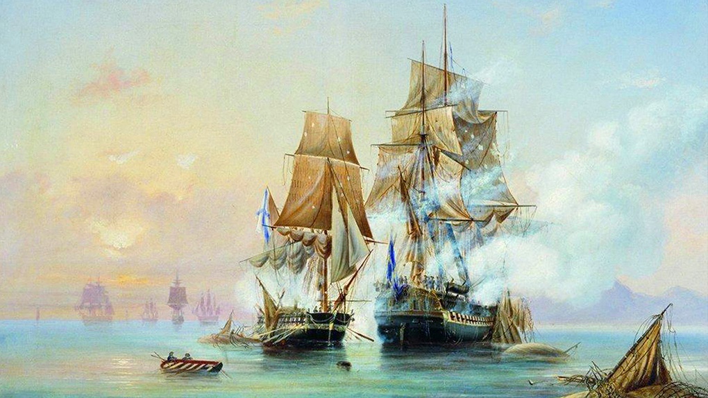 Захват бригом Меркурий шведского фрегата Венус в 1789.