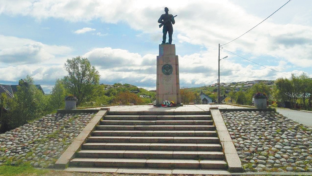 Памятник советскому солдату в норвежском Киркенесе.