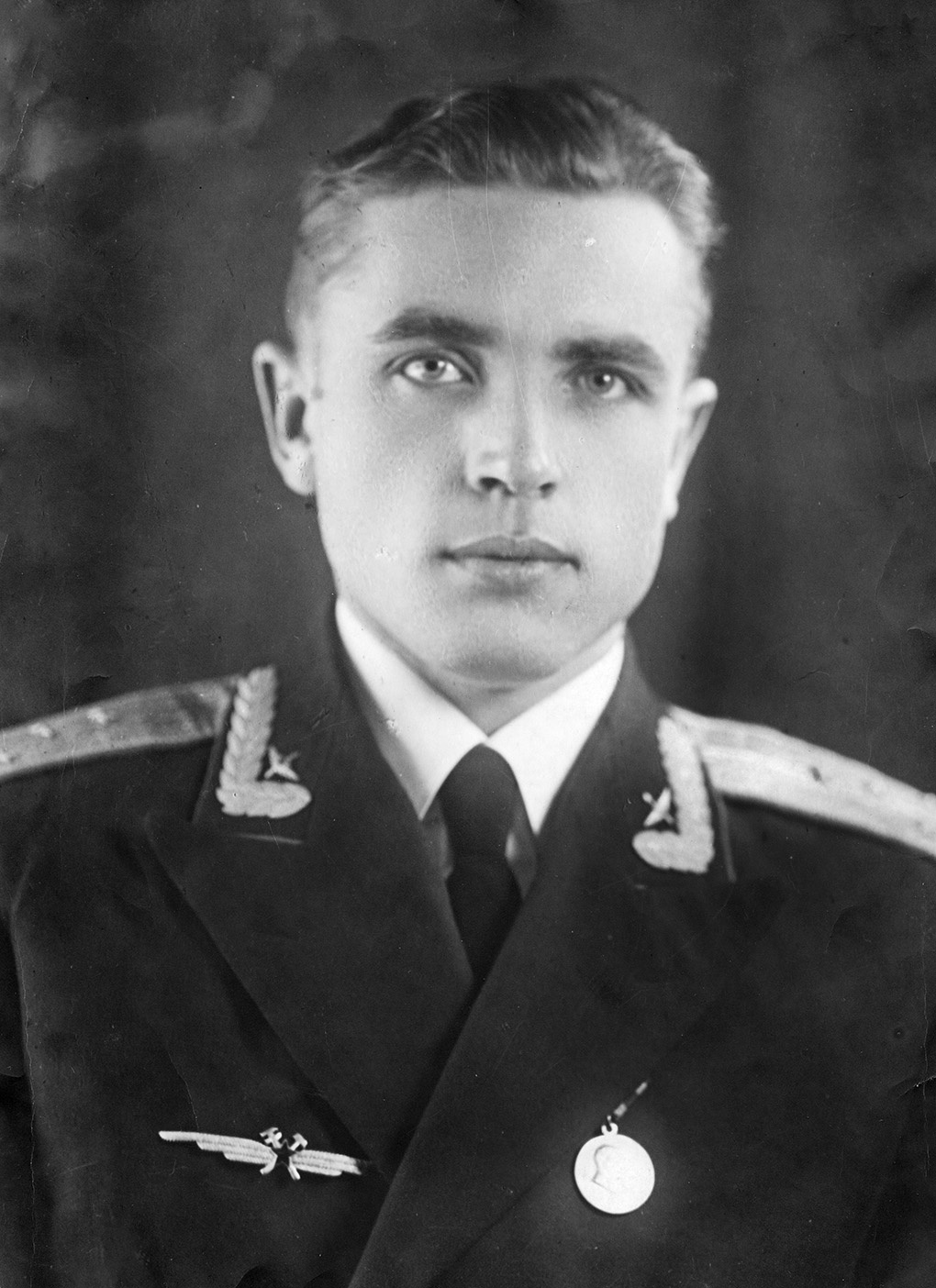 1958 год. Военно-воздушная инженерная академия имени Н.Е.Жуковского, капитан А.Клягин.