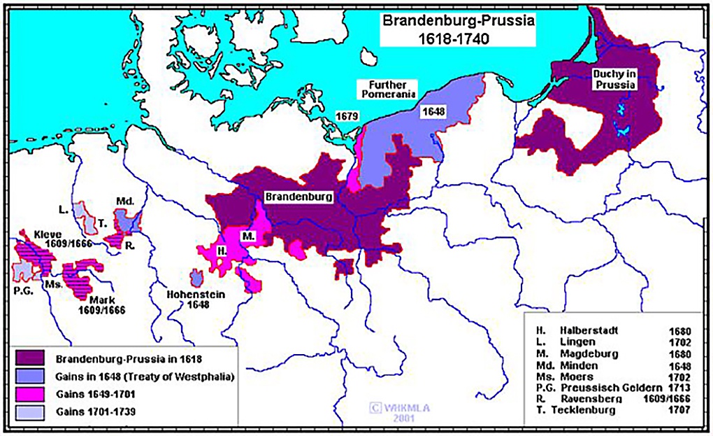Прусское королевство к моменту восшествия на престол Фридриха II.