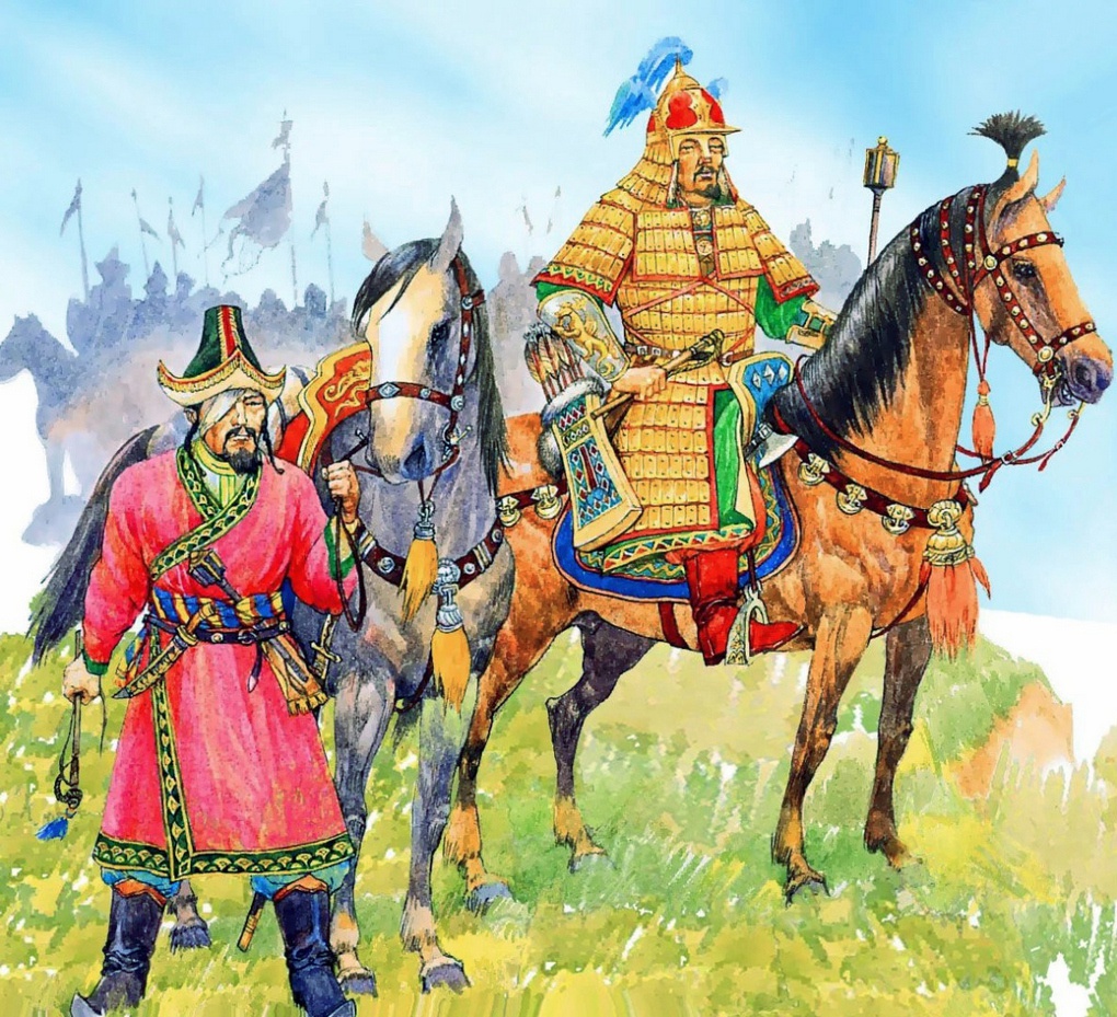 Татаро монгольский воин Чингисхан