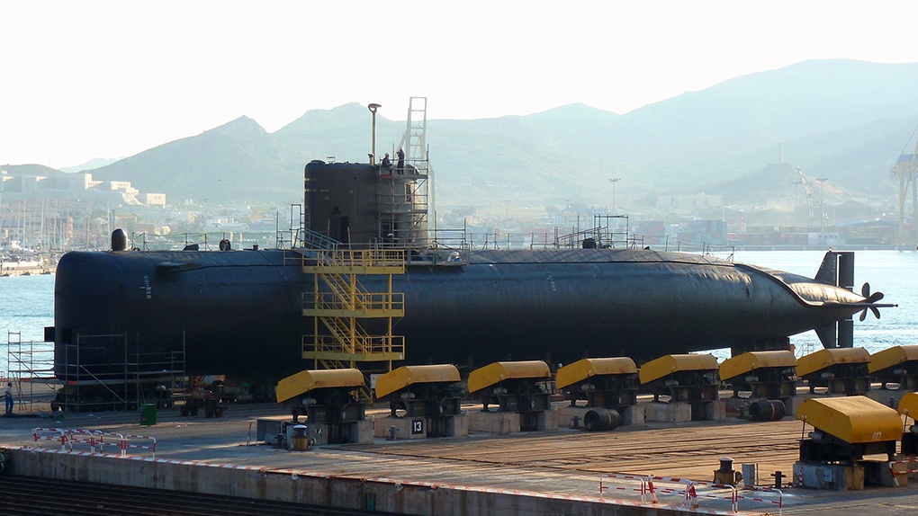 Французская подводная лодка проекта Agosta-90B с анаэробной энергетической установкой.