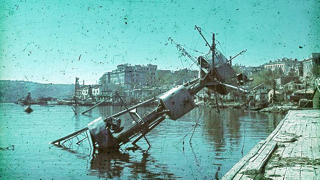 Крейсер «Червона Украина» после гибели.