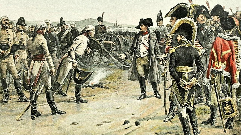 Капитуляция Карла Мака перед Наполеоном.