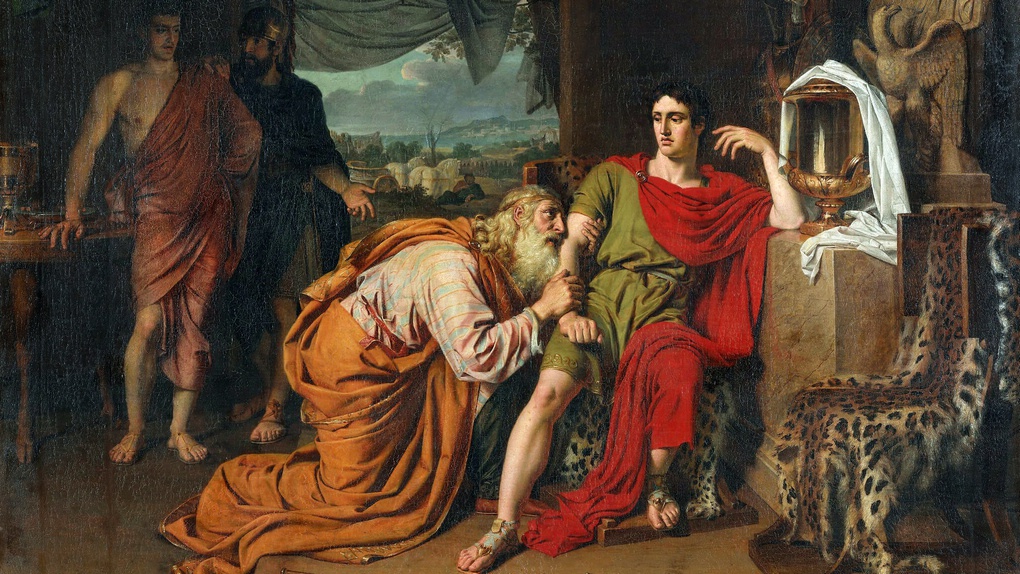 Картина «Приам, испрашивающий у Ахиллеса тело Гектора», 1824 г.