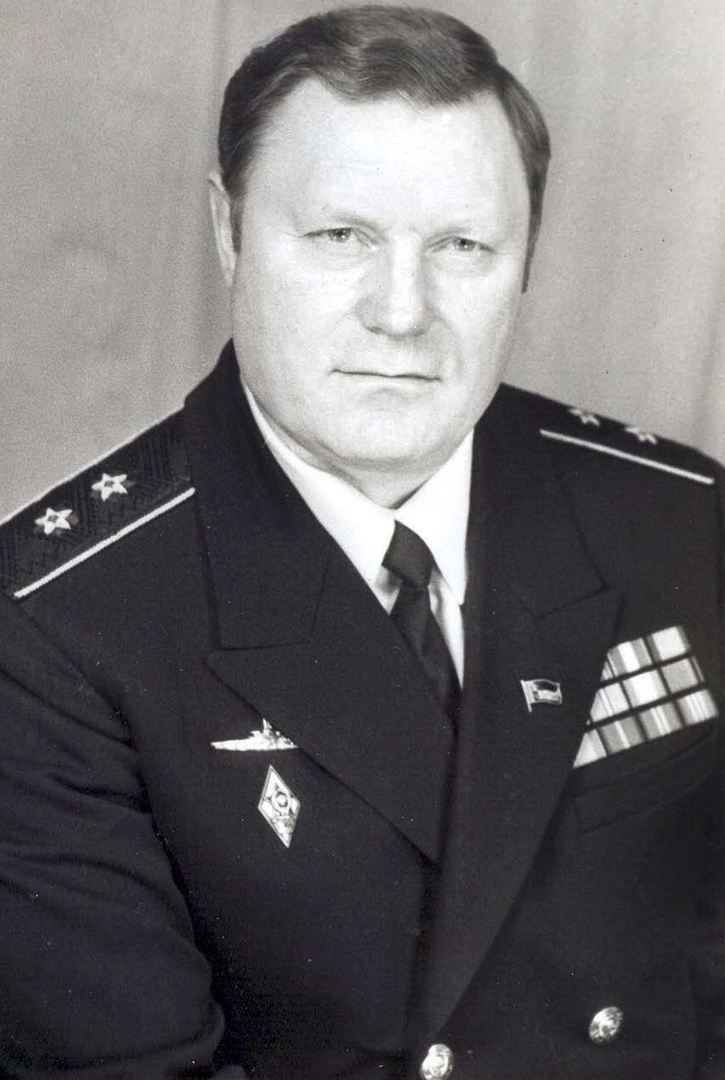 Командир оперативной эскадры атомных подводных лодок вице-адмирал Анатолий Шевченко.