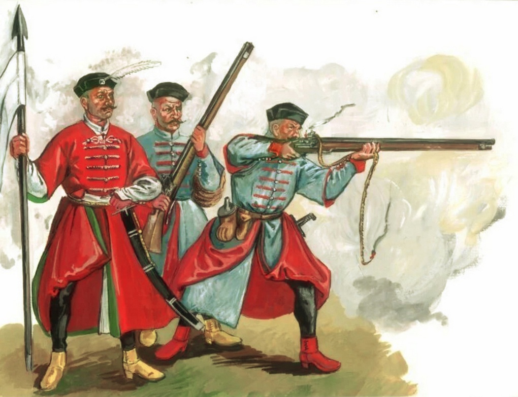 Польские пехотинцы середины XVII века.