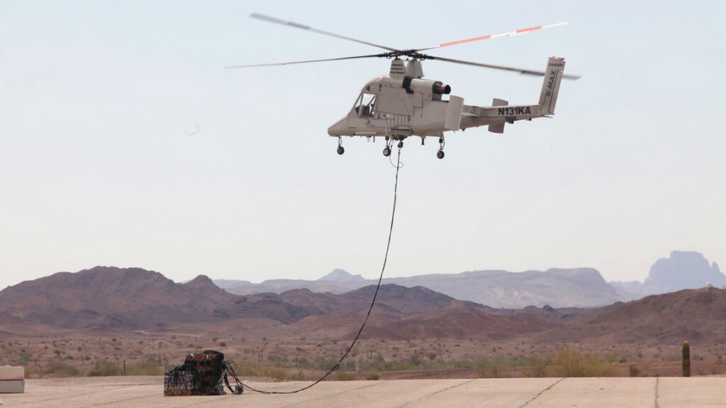 Морская пехота США уже использовала тяжелые транспортные БЛА вертолетного типа K-MAX.
