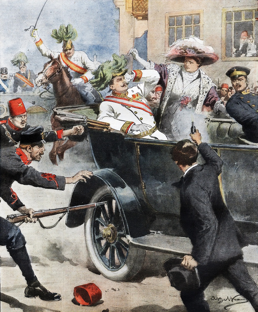 Убийство эрцгерцога Франца-Фердинанда (картина Акилле Бельтраме).