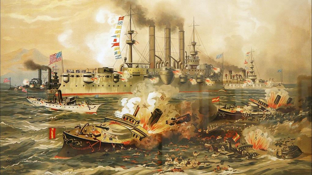 Битва при Саньяго-де-Куба (картина Ксантуса Расселла Смита).