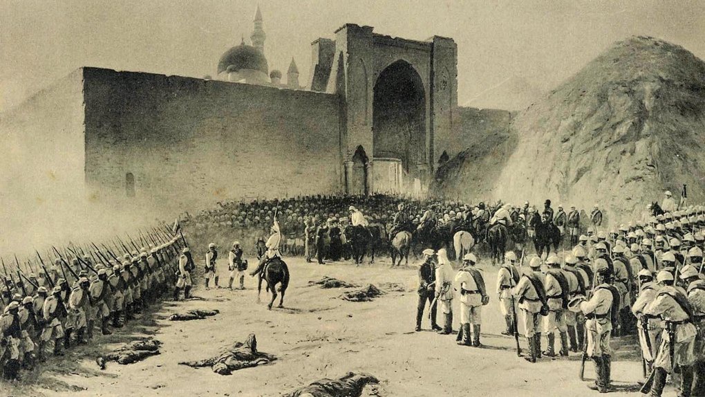 Освобождение гарнизона Баязетской цитадели в 1877 г. (картина Льва Лагорио).