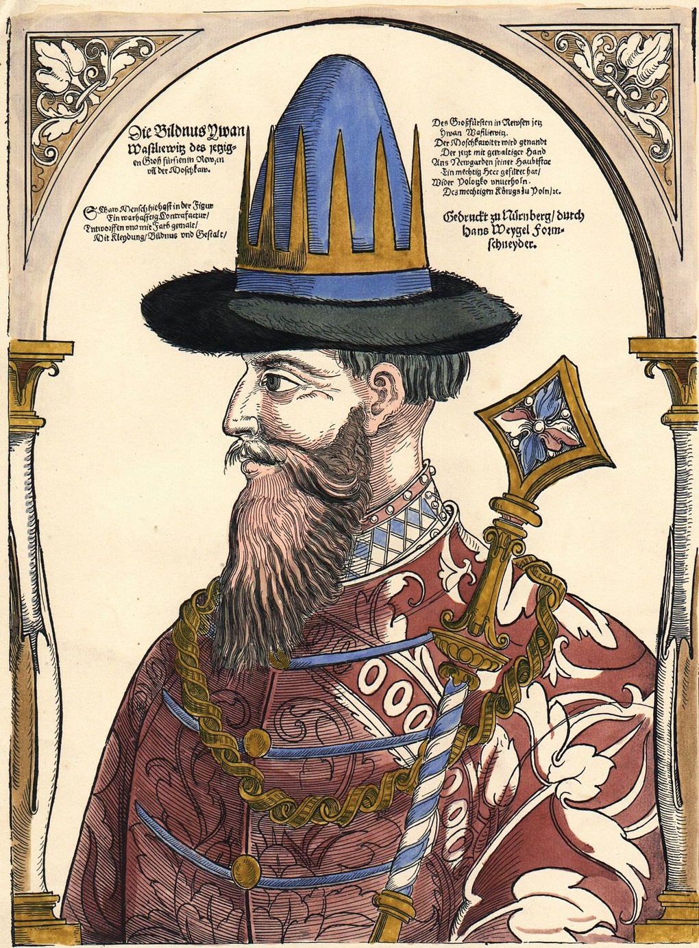 Иван Грозный (гравюра Ханса Вайгеля).