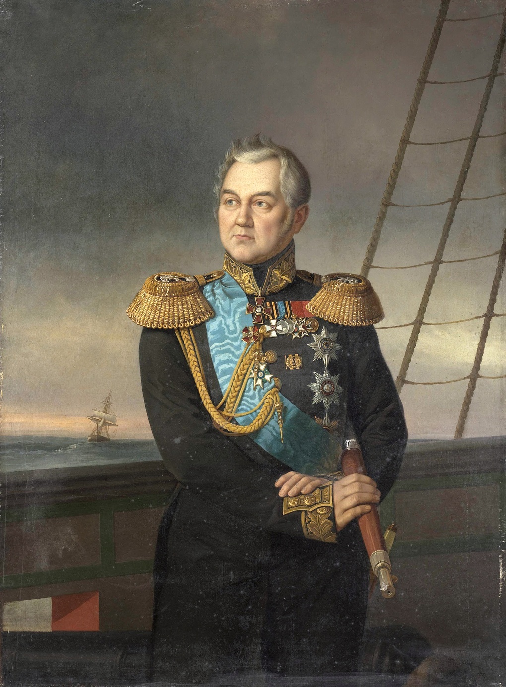 Адмирал Михаил Петрович Лазарев (портрет Егора Ботмана).