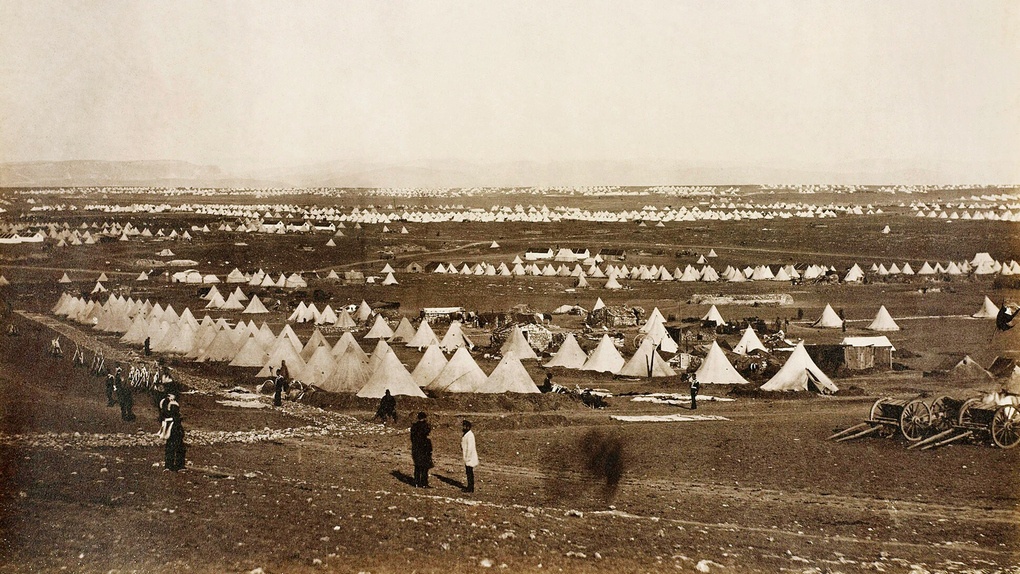 Англо-французский лагерь под Севастополем 1855 г.