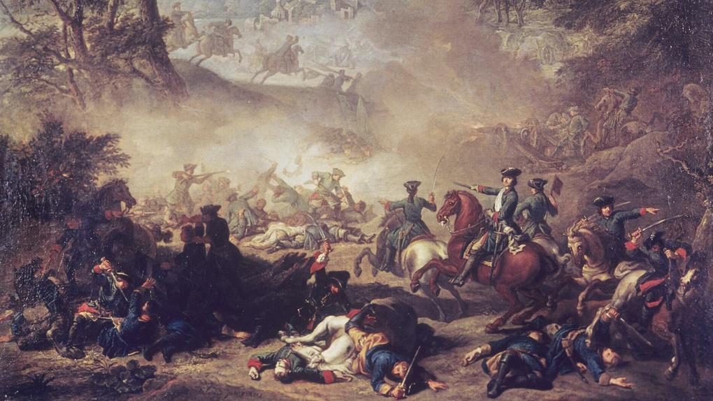 Сражение при Лесной (картина Жан-Марк Натье).