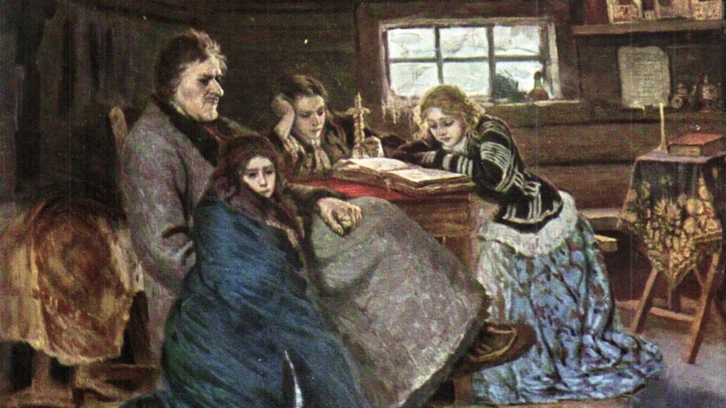 Меншиков в Берёзове (картина В.И. Сурикова).