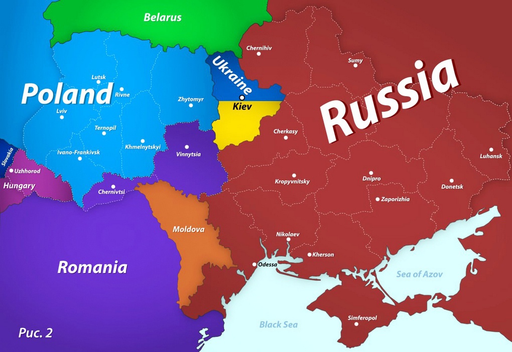 Концепция карты Украины после завершения СВО.