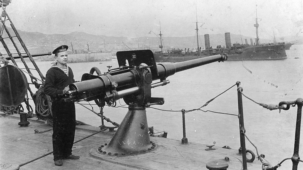 75-миллиметровая морская пушка Канэ.