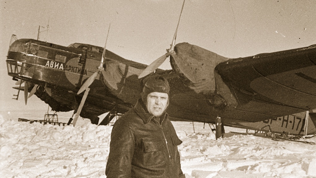 Летчик Михаил Водопьянов.