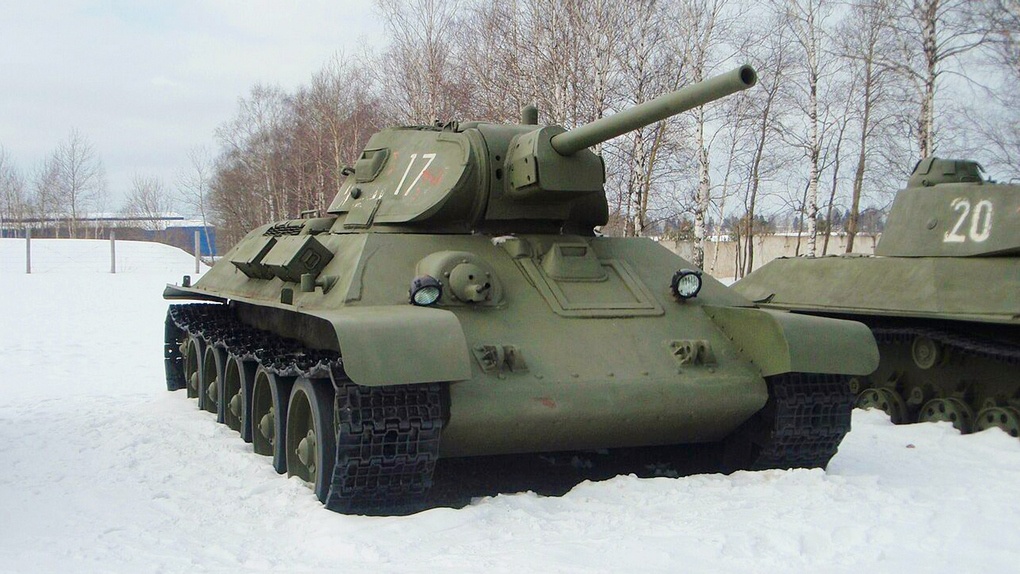 Танк Т-34-76 образца 1941 года в музее в Кубинке.