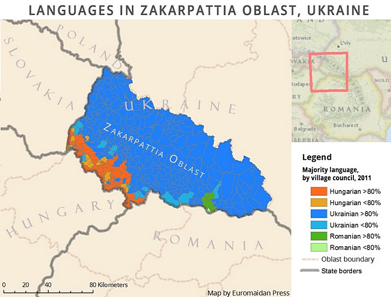 Этническая карта закарпатья