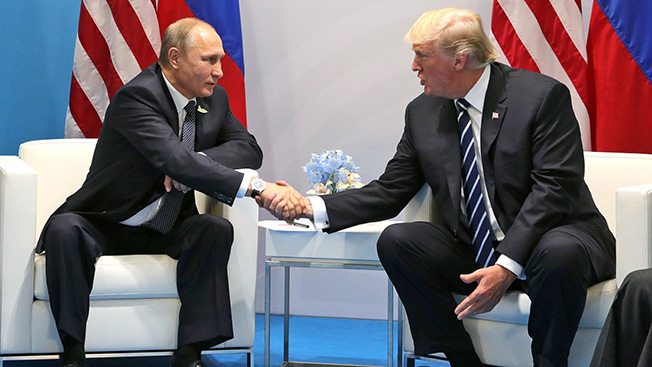 Трамп вызывает Путина на диалог Трамп вызывает Путина на диалог