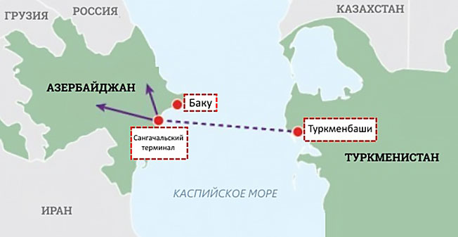 Баку море карта