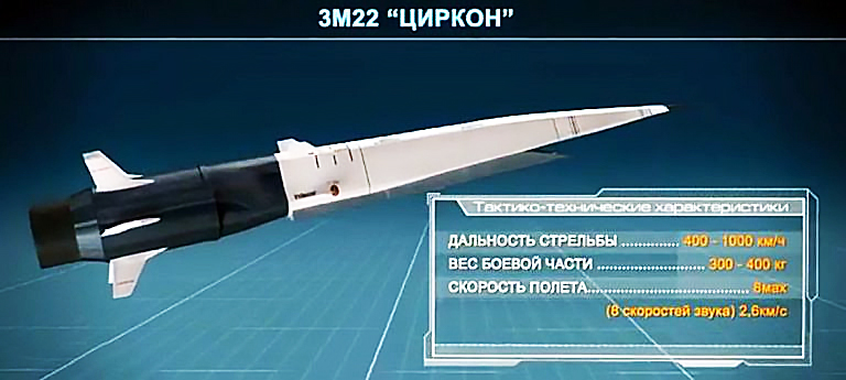 Гиперзвуковая противокорабельная ракета «Циркон».