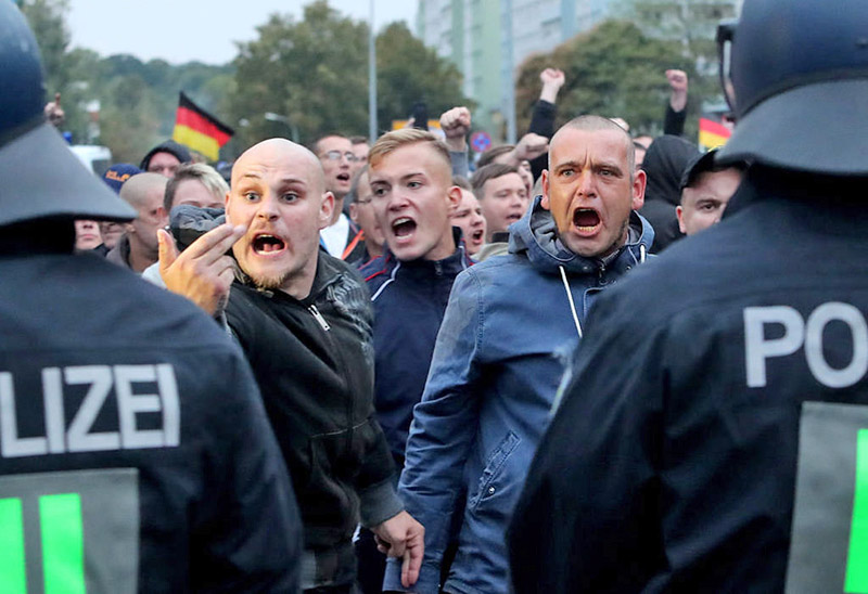 Шествие правопопулистской партии «Альтернатива для Германии».