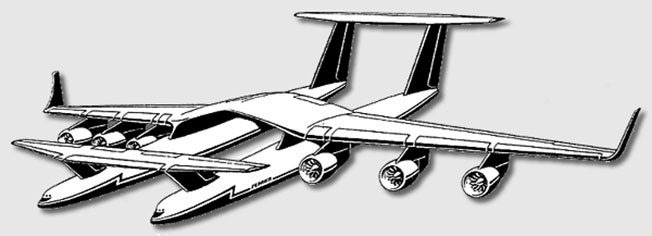 Проект двухфюзеляжного самолета Молния-1000 («Геракл»).