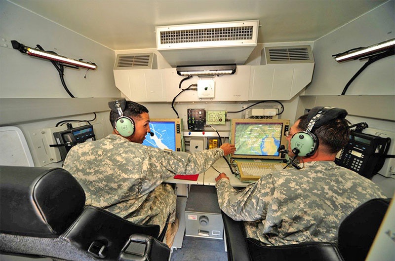 Радиолокационная станция X-Band, являющаяся частью THAAD.