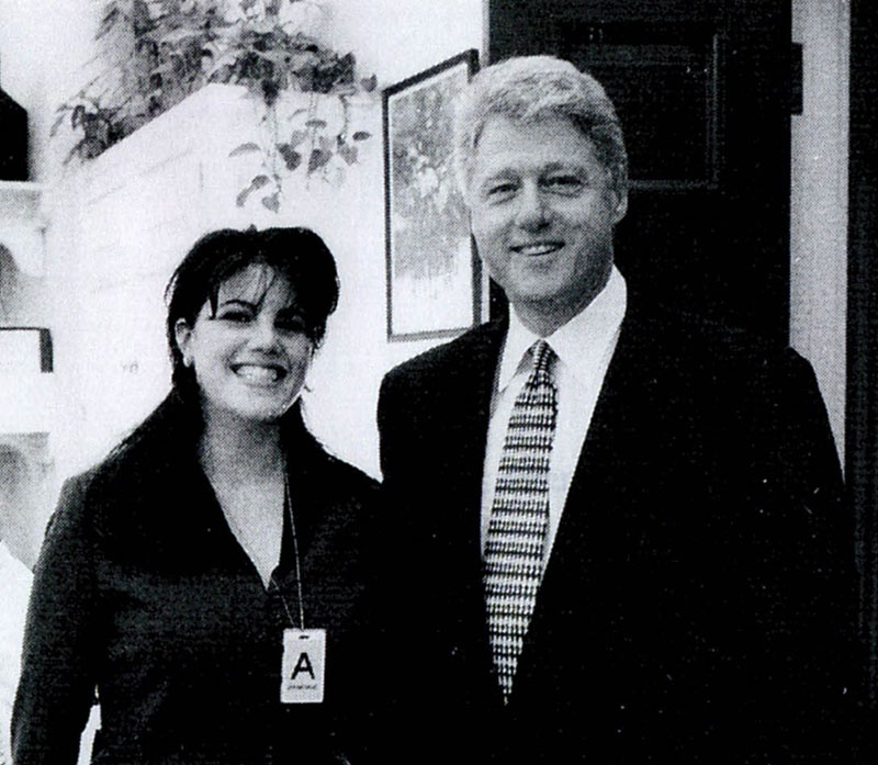 Билл Клинтон и Моника Левински.