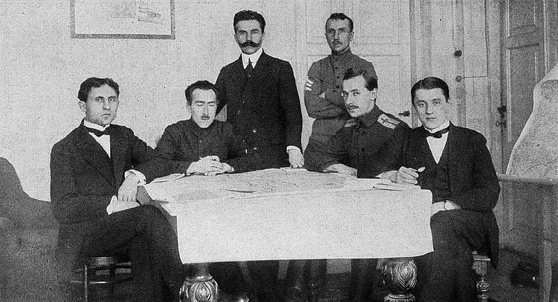 Переговорщики от Центральной Рады в Брест-Литовске.