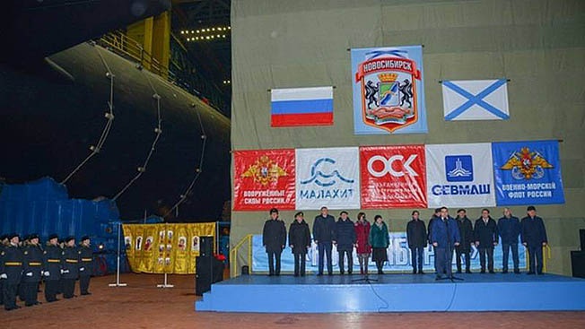 Подлодка К-573 «Новосибирск» спущена на воду