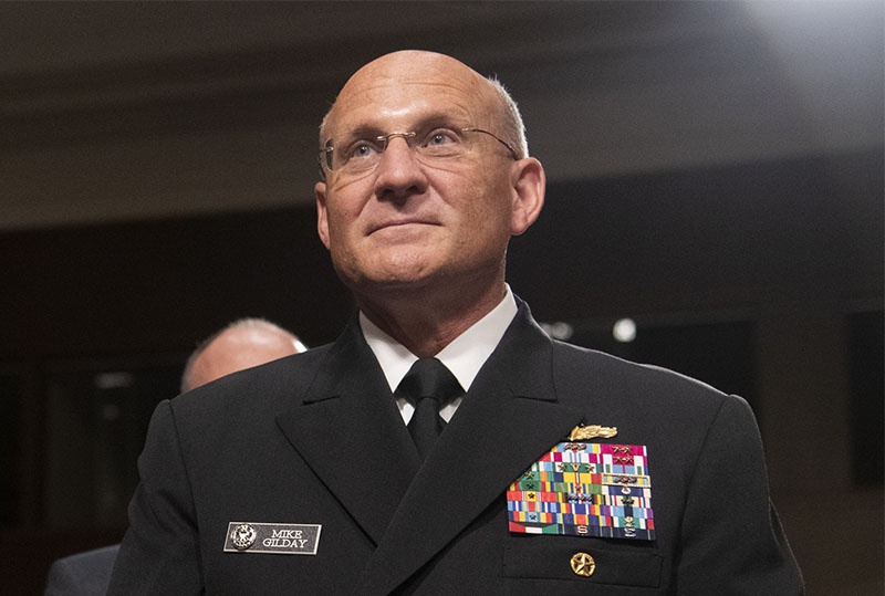 Начальник военно-морских операций ВМС США адмирал Майкл Гилдэй.