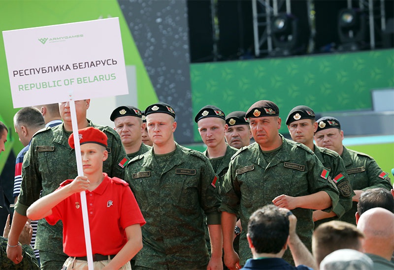 Самые представительную команду в прошлом году выставили военные ведомства из Белоруссии.