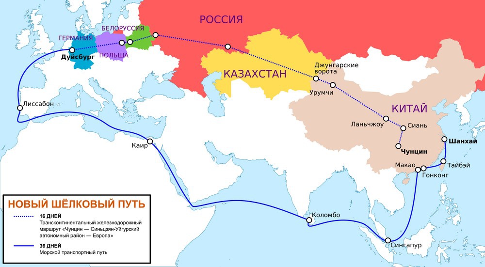 Карта великого казахстана