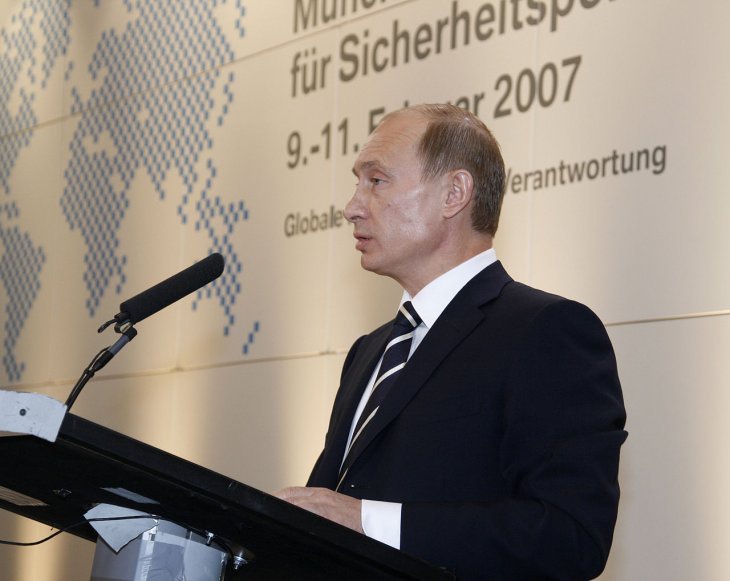 Выступление президента России В. Путина на Мюнхенской конференции по вопросам политики безопасности 10 февраля 2007 года.