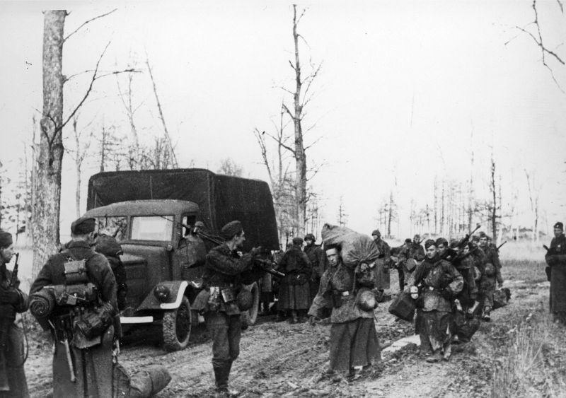 Солдаты Фламандского легиона СС (Flämische Legion) под Ленинградом.