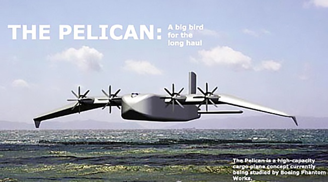 Проект тяжёлого транспортного летательного аппарата Pelican от компании  Boeing.