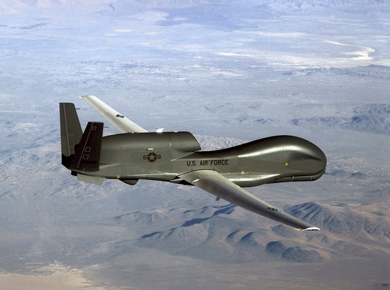 RQ-4 Global Hawk является наиболее используемым американским БПЛА.