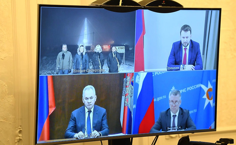 Совещание о ходе ликвидации вреда окружающей среде в городе Усолье-Сибирском.