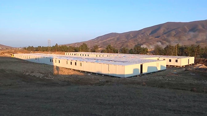 Специалисты МТО возвели модульно-блочный городок для военнослужащих российского миротворческого контингента в Нагорном Карабахе.