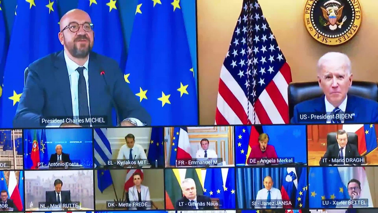 На онлайн-саммите Евросоюза 25-26 марта администрация Байдена одобрила только что введённые санкции ЕС в отношении КНР.