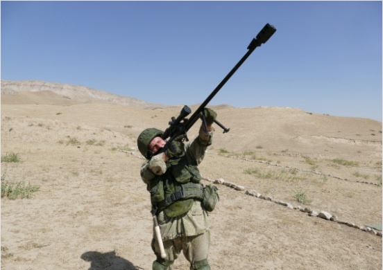 В Таджикистане российские снайперы апробировали новые крупнокалиберные винтовки АСВК-М.