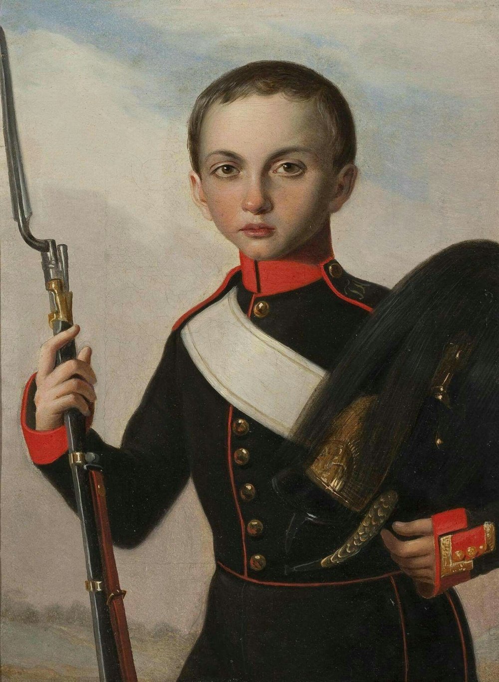 Портрет воспитанника Аракчеевского кадетского корпуса. 1840-е годы.