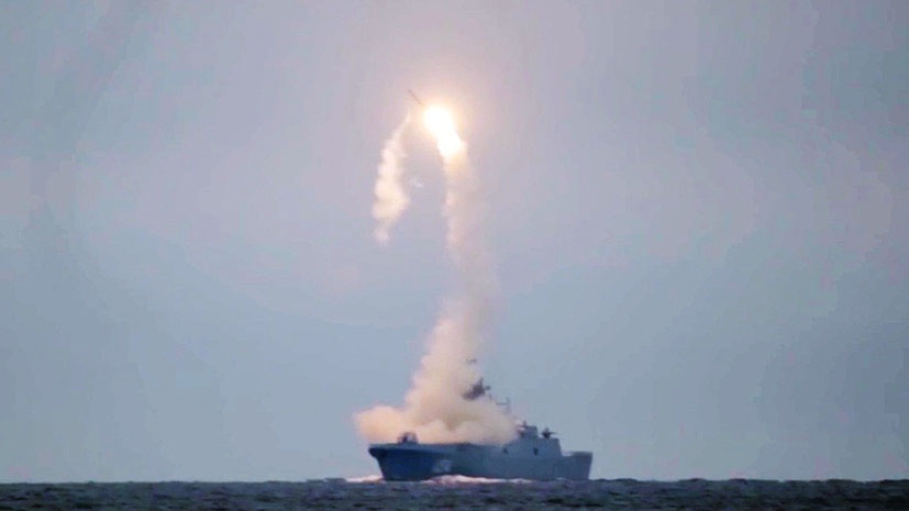 Экипаж фрегата «Адмирал Горшков» в рамках завершающегося цикла испытаний гиперзвукового ракетного оружия выполнил очередную стрельбу ракетой «Циркон».