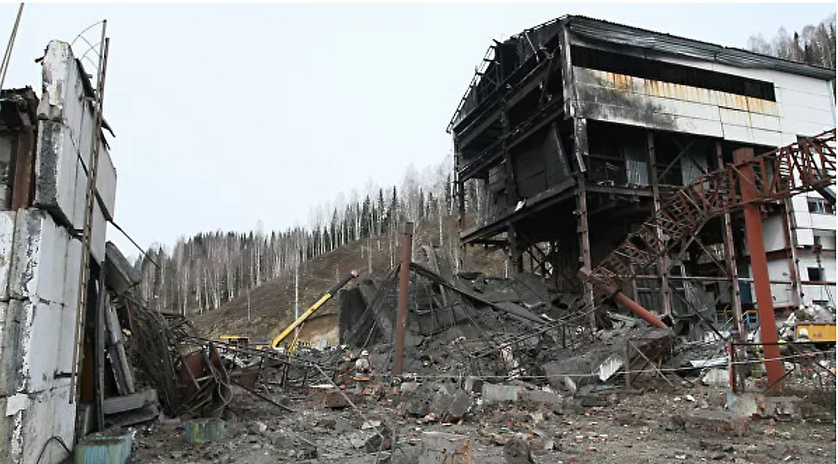 Авария на угольной шахте «Распадская» в 2010 году.