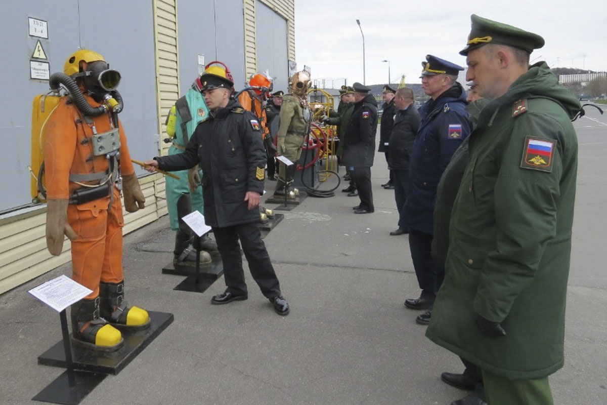 Выездные практические занятия на Северном флоте со слушателями Военной академии Генерального штаба.