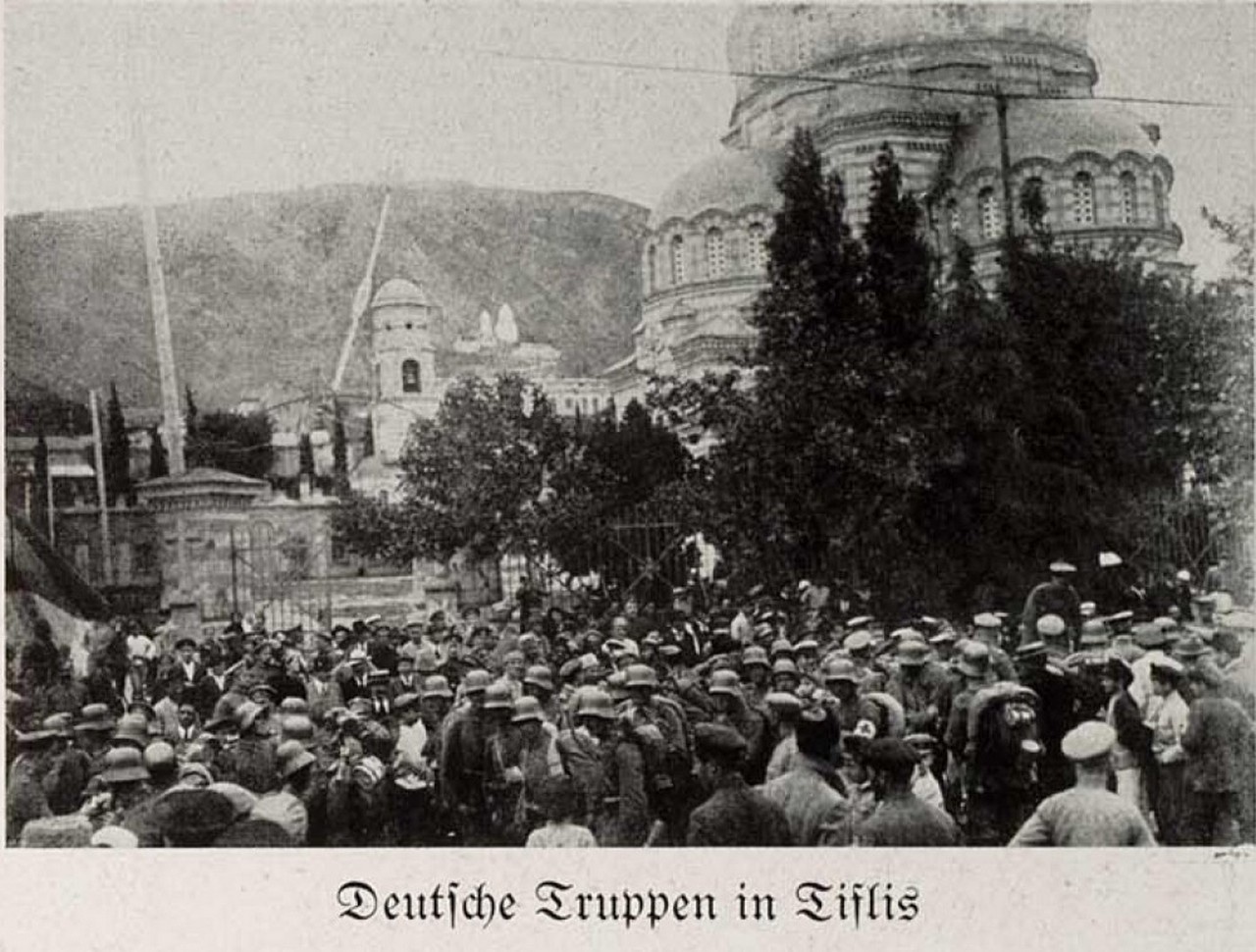 Немецкие войска в Тифлисе. 1918 г.